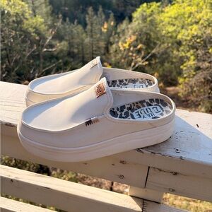 Hey Dude Women's White Slip-On Shoes